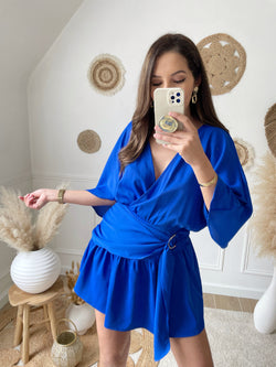 Robe short bleu