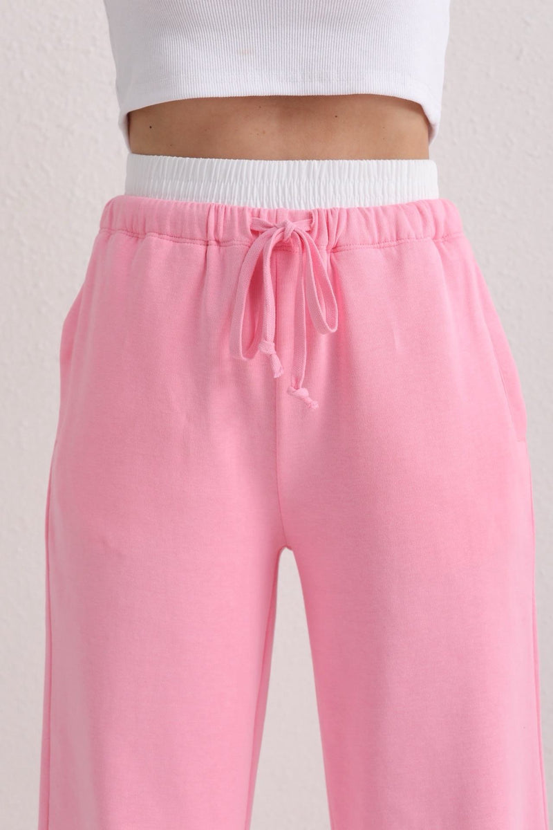 Pantalon jogging rose