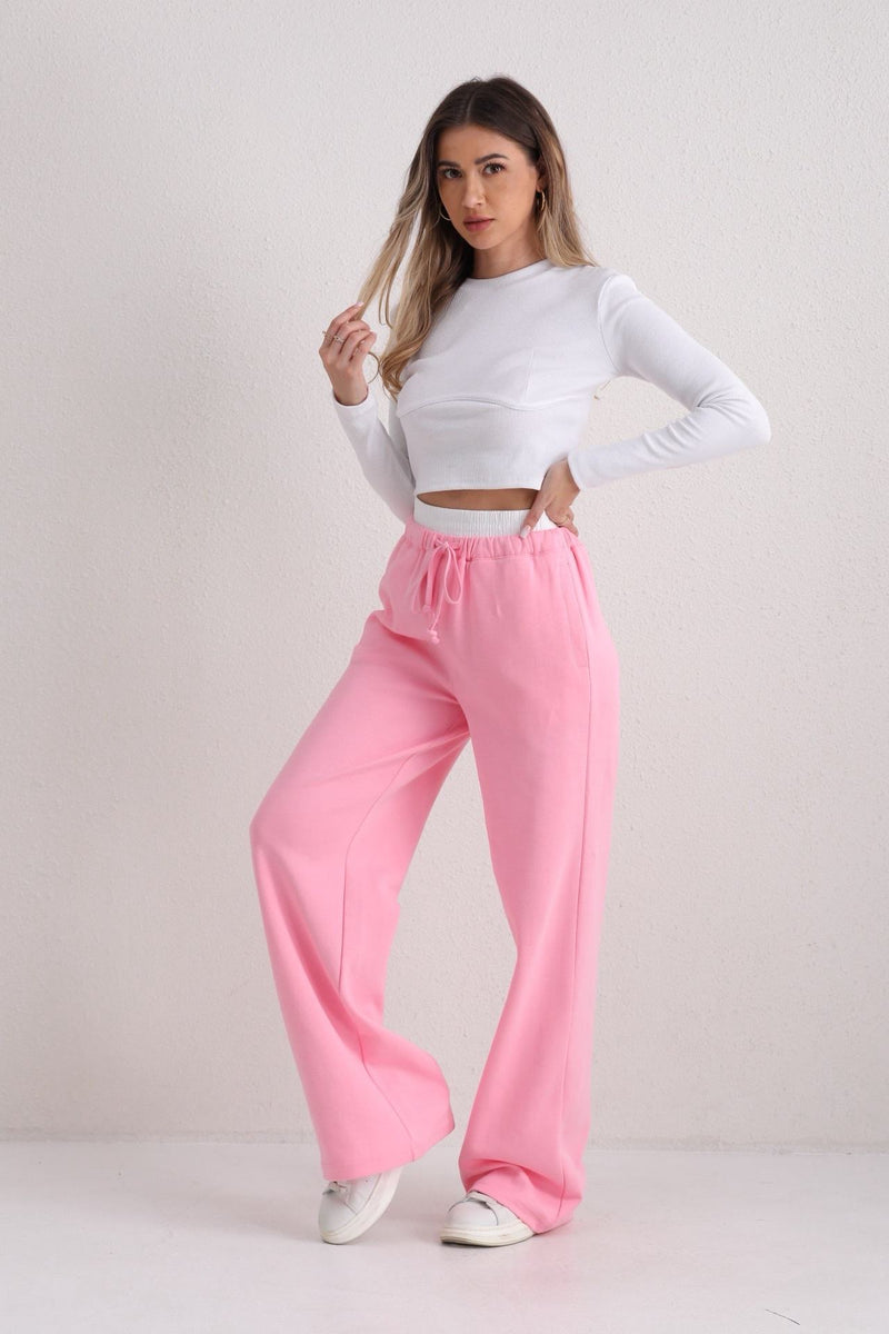 Pantalon jogging rose