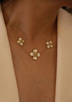 COLLIER SEYANT BLANC