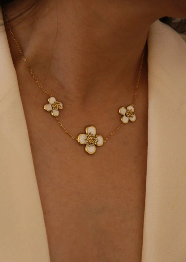 COLLIER SEYANT BLANC